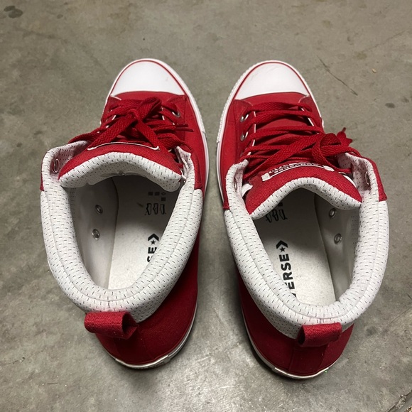 Converse Kids Red Canvas Sneakers - Picture 3 of 4